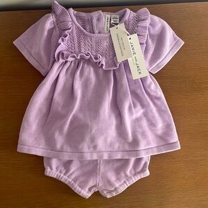 Janie and Jack baby girl two-piece set